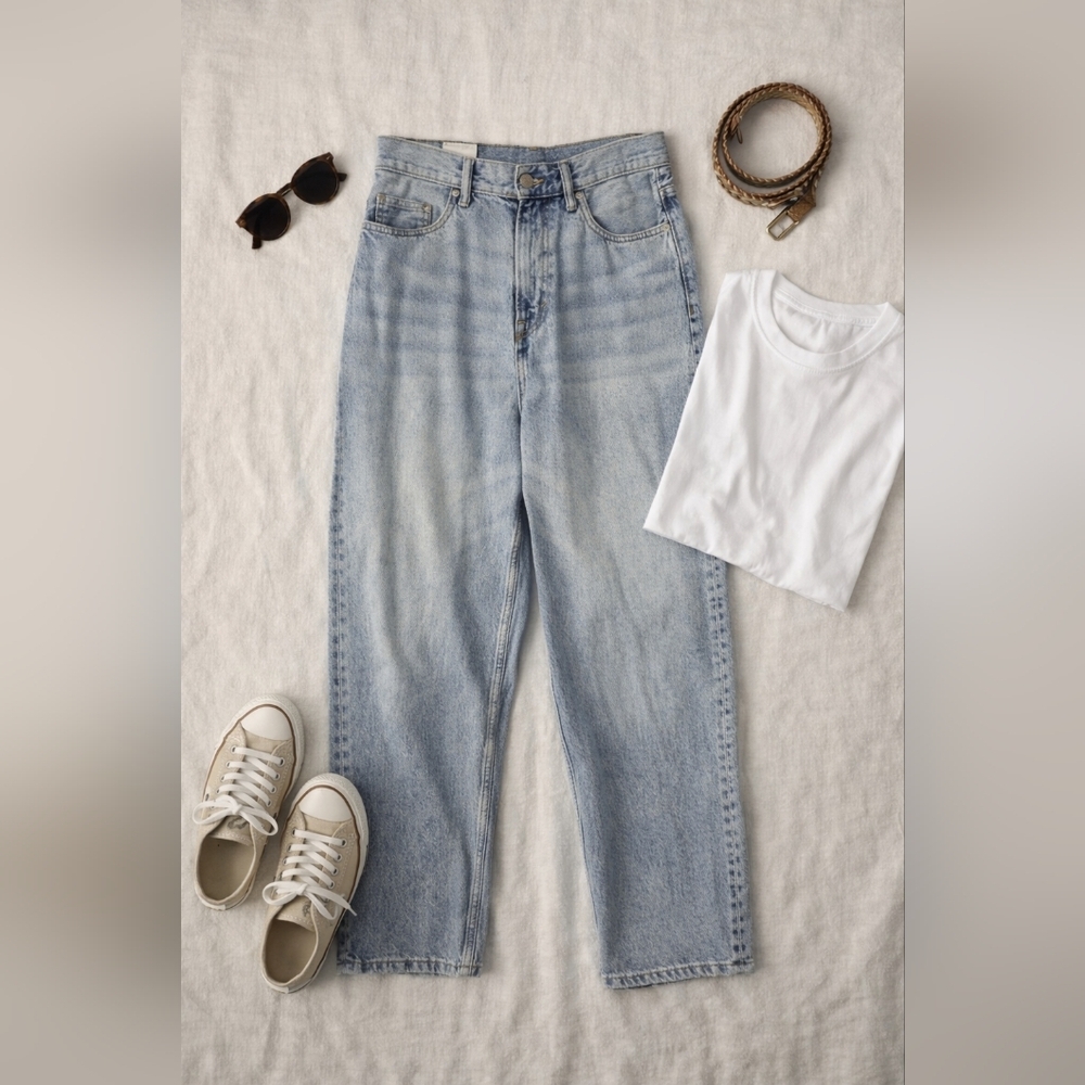 H & M Lt Wash Baggy Streetwear Denim Jeans. Mens 29/32